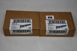 Twelve boxes of six packs of ten Energizer AAA LR03 1.5V Batteries.