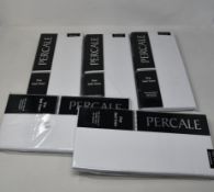 Sixteen as new Percale Pillowcases (Pair PER001White).