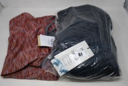 Four women's as new Maze tank tops (Sizes 8, 10, 14, 16 - RRP 330 each) and a Rab Altus vest coat (S