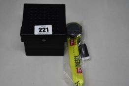 An as new Diesel DZ1895 Crusher digital neon yellow nylon watch.