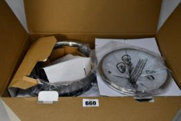 A boxed as new Neff BergHOFF three piece induction pan set.