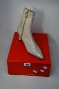 A pair of as new Rachel Cox New York high heeled ankle boots (EU 39.5).