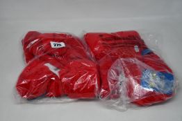 Six children's as new Satila Malva hats in red (Size 49).