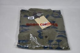 Four as new Bobo Choses all over shirt dresses (XS, S, M, L).