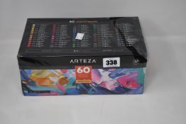 Four boxed as new Arteza 60 premium acrylic colours.