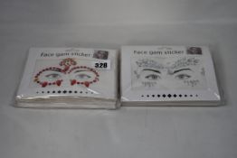 A quantity of boxed as new Face Gem fancy dress stickers (Approximately: 100 items).