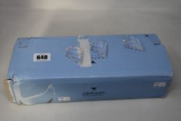 A box of eighty Asfour Crystal 63mm French Cut Chandelier Clear Crystal Prisms (Cosmetic damage to