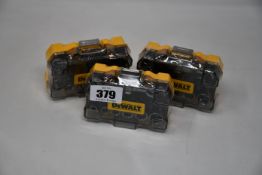 Fourteen as new DeWalt DT71516-QZ 24 piece socket and screwdriver sets.