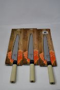 Three as new Mercer Culinary Asian 240mm Sashimi Knives (PN: M24010PL).