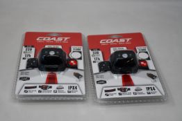 Six sealed as new Coast FL19 Wide angle Head Torches.