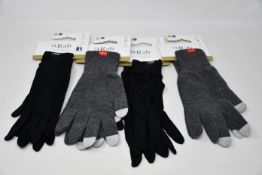 Nine pairs of as new Rab Silk Warm gloves (RRP £15 each) and two pairs of Rab Primaloft gloves (