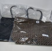 Two as new By Marlene Birger Carryall tote bags (Two different styles - RRP €80 each).