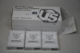 Four boxed as new Stellar Factory Werewolf a Party Game for Devious People card game (Approximately: