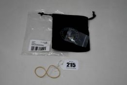 Ten as new Serge Denimes gold plated silver ankh enamel earrings (Please note these are singular