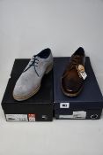 A pair of as new Bugatti leather wing-tip derby brogues (UK 10 - RRP £89) and a pair of Jones