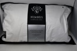 An as new Nimbus Silver Collection Hungarian Goose Down Pillow (74 x 48cm).