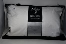 An as new Nimbus Silver Collection Hungarian Goose Down Pillow (74 x 48cm).