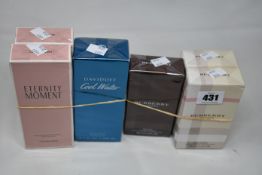 Two Eternity Moment eau de parfum (100ml), two Burberry London For Women eau de parfum (100ml),