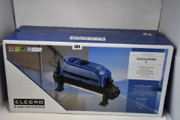 A boxed as new Evolution 2 15-kW all titanium analogue pool heater (Code: E2-3-15-415).