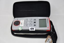 A pre-owned Seaward PrimeTest 100 PAT tester in carry case.