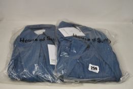 Two as new House of Sunny Western full length shackets (UK 6 - RRP £75 each).