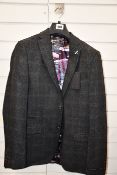 An as new Ted Baker charcoal check suit jacket (38 Reg - RRP £153).