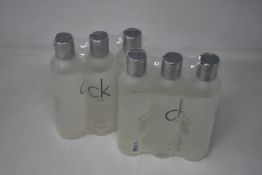 Thirty three bottles of CK One body wash (250ml).