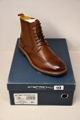 A pair of as new Steptronic Liverpool cognac waxed boots (EU 43).