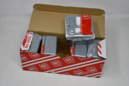 Two boxes of five as new MK K932ALM Metal Clad 13A DP Switched Fused Spur With Flex Outlet