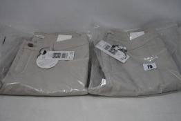 Two pairs of as new Oui Braxton jeggings (EU 38, 40 - RRP £109 each).