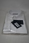 An as new Thom Sweeney casual Oxford button down collar white shirt (17.5” - RRP £260).