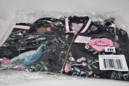 Two as new Too Faced black bomber jackets in black (M).