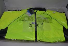 Six as new Mountain Warehouse Adrenaline Iso-Viz Jackets in yellow (XL).
