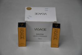 Three as new Visage Daystay Liquid Concealer type C1 (36 pcs).