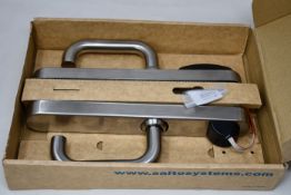 A boxed Salto XS4 Proximity lock for use with Salto key card systems.