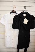 An as new Miss Sixty Buttoned dress in white (XS - RRP €116) and an as new Miss Sixty double