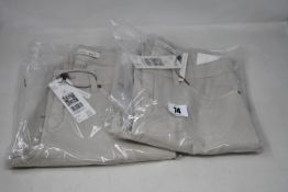 Two pairs of as new Oui Braxton jeggings (EU 36, 38 - RRP £109 each).