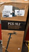 A boxed Park Tool PCS-10.2 home mechanic repair stand.