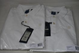 Five as new G-Star Raw Dunda polo tops in white (All M - RRP £40 each).