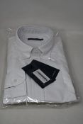 An as new Thom Sweeney casual Oxford button down collar white shirt (15” - RRP £260).