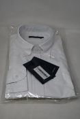 An as new Thom Sweeney casual Oxford button down collar white shirt (14.5” - RRP £260).