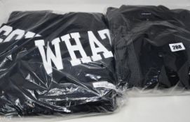 An as new Freshjive Banner crewneck sweatshirt (L) and a Freshjive Treble cardigan (XL - RRP $90).