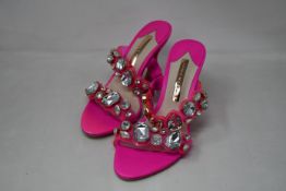 A pair of Sophie Webster pink gem studded shoes (EU 37, Possibly ex-display - No box).