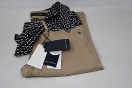 An as new Marc O'Polo Norse sand trousers (W26/L32 - RRP €140).