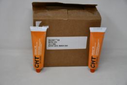 Ten boxed as new CHT Silcoset 158 (Thixotropic, black acetoxy silicone sealant).