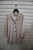 An as new Oui wool coat in oatmeal (UK 10 - RRP £199).