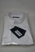 An as new Thom Sweeney casual Oxford button down collar white shirt (17” - RRP £260).
