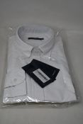 An as new Thom Sweeney casual Oxford button down collar white shirt (15.5” - RRP £260).