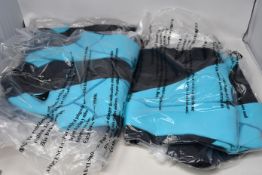 Two youths as new O'Neill Reactor 2 3/2 back zip full wetsuits (Ages 8, 12 - RRP £60 each).