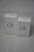 Seven Calvin Klein CK One eau de toilette (7 x 100ml) two without spray nozzles (Outer boxes